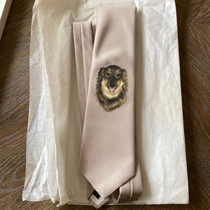 Cabralli Collection tie with dog print